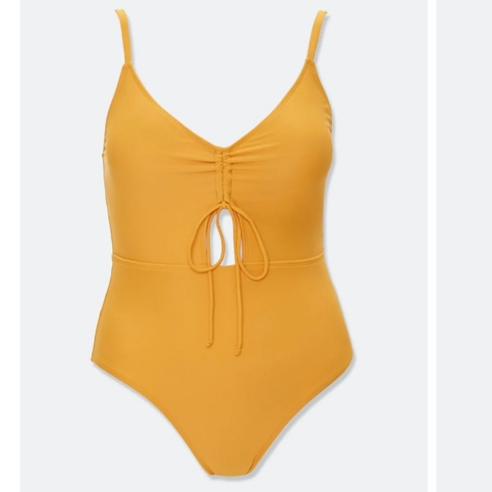 Plus Size Cutout One-Piece Swimsuit